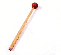 Stemvork- & klankschaalactivator rubber klopper - thumbnail