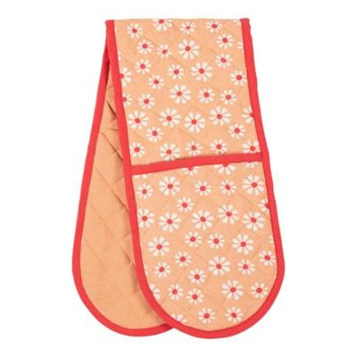 Daisy Flowers Dubbel Ovenwant Oranje 18x85 Cm Daisy Flowers Dubbel Ovenwant Oranje 18x85 Cm