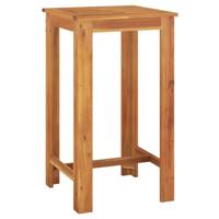 5-delige Tuinbarset massief acaciahout en poly rattan zwart - thumbnail