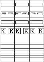 Hager ZL3ET26 ZL3ET26 Compleet paneel Inhoud: 1 stuk(s) - thumbnail