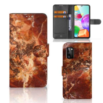 Samsung Galaxy A41 | Bookcase | Marmer Bruin