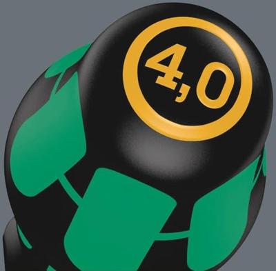 Wera 335 Zaagsnede Schroevendraaier, Electriciën Kling, 0.8 x 4.0 x 300 mm - 1 stuk(s) - 05008027001