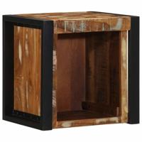 Nachtkastjes 2st 40x35x40cm massief gerecycled hout meerkleurig - thumbnail