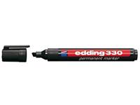 Viltstift edding 330 schuin 1-5mm zwart - thumbnail