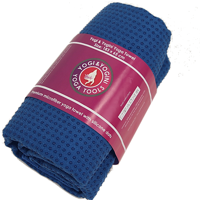 Yoga Handdoek Siliconen Antislip Blauw - thumbnail