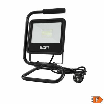 Bouwlamp EDM 70416 Black Series Zwart F 50 W (6400 K) (6500K)