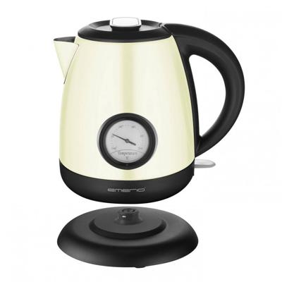 EMERIO WK-109795.2 Waterkoker Snoerloos Aantal/Volume: 1 l Zwart, Geel