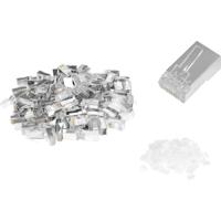 Digitus AK-219603-100 Digitus CAT 6 modulaire stekker voor ronde kabel - 100 stuks AK-219603-100 RJ45, stekker Aantal polen (sensoren) 8 Zilver 100 stuk(s) - thumbnail
