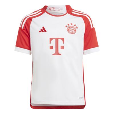 F.C. Bayern München Thuis Shirt Junior 2023/2024 - Maat 140 - Kleur: Wit | Soccerfanshop