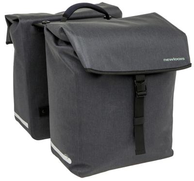 Dubbele fietstas New Looxs Hamar Double MIK 2.0 - 38 liter - 32 x 16 x 40 cm (2x) - Anthracite