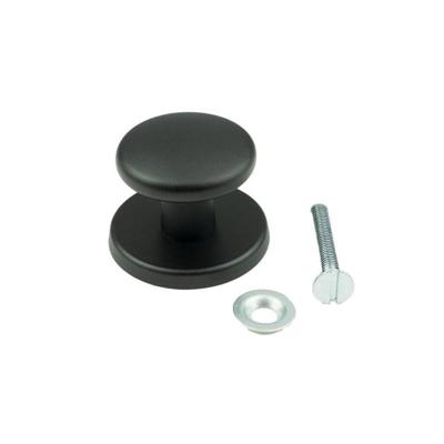 AMI Voordeurknop 160/60 Zwart 9005 Str - 739601