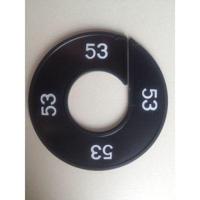 Maatring 9cm zwart/wit 53 - thumbnail