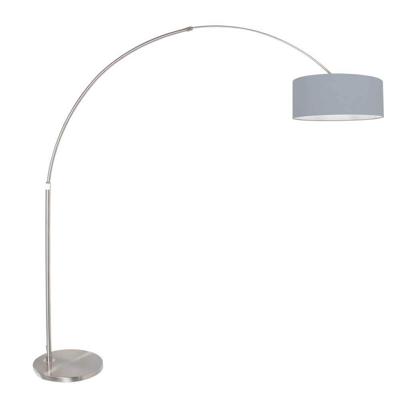 Steinhauer BooglampSparkled light metaal met lichtblauwe kap - 3927ST