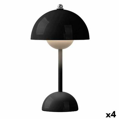 Bureaulamp Gift Decor Zwart 1,5 W Paddestoel (4 Stuks)