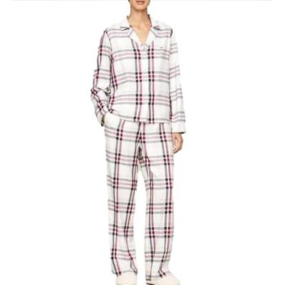 Tommy Hilfiger Dames flanellen Pyjama lange mouw - Giftset