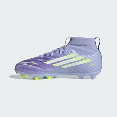 adidas F50 Sparkfusion League Gras / Kunstgras Voetbalschoenen (MG) Kids Paars Geel