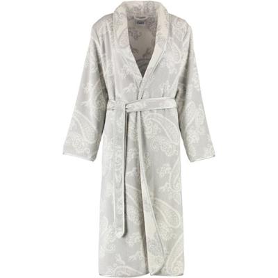 Cawö Cawo Badjas 4420 Velours met Sjaalkraag Silber 48