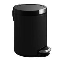 EKO pedaalemmer artistic - 5 liter - zwart - thumbnail