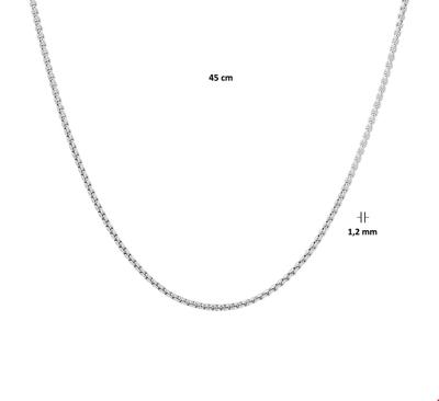 TFT Zilveren Ketting Venetiaans Bol 1,2 mm x 45 cm