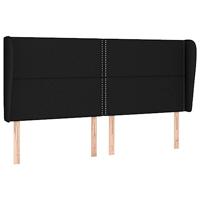 Boxspring met matras stof zwart 180x200 cm - thumbnail