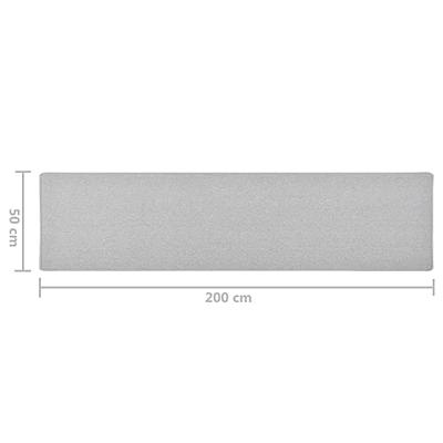 VidaXL Tapijtloper 50x200 cm lichtgrijs