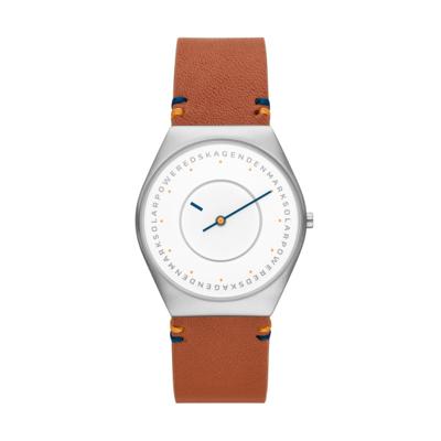 Horlogeband Skagen SKW6872 Leder Bruin 22mm Horlogeband Skagen SKW6872 Leder Bruin 22mm