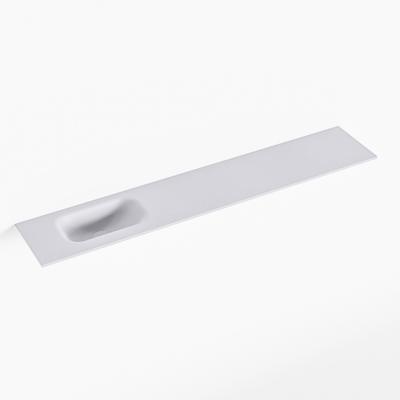 MONDIAZ EDEN Cale solid surface inleg wastafel voor toiletmeubel 120cm. Positie wasbak links MONDIAZ EDEN Cale solid surface inleg wastafel voor toiletmeubel 120cm. Positie wasbak links
