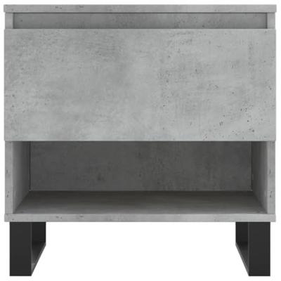 Salontafels 2 st 50x46x50 cm bewerkt hout betongrijs
