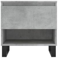 Salontafels 2 st 50x46x50 cm bewerkt hout betongrijs - thumbnail