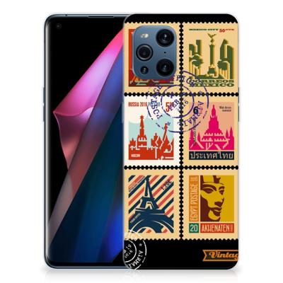 OPPO Find X3 | X3 Pro | Silliconen Back Cover | Postzegels