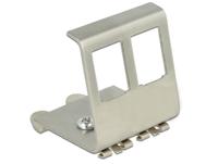 Delock Keystone metalen houder 2 poorten voor DIN-rail - thumbnail