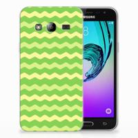 Samsung Galaxy J3 2016 TPU bumper Waves Green - thumbnail