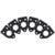 Graph Tech PRT-952-216-B0 Ratio InvisoMatch Mounting Plates 90 Degree Screw Hole Black (set van 6)