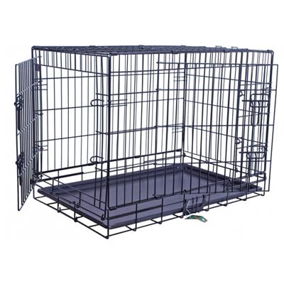 Draadkooi 2 deurs zwart 91 x 55 x 65 cm - Gebr de boon