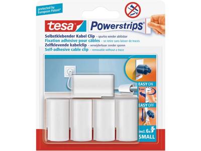 tesa POWERSTRIPS® Kabelclips Wit Inhoud: 5 stuk(s)