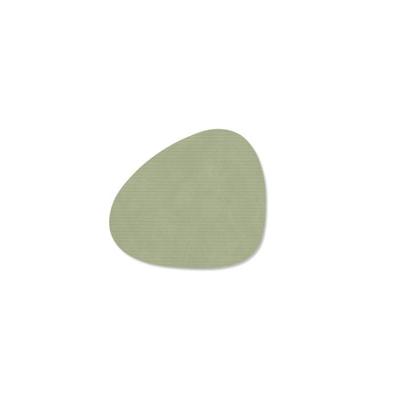 LIND DNA - Glass Mat Curve - Onderzetter 10cm Corduroy Olive Green