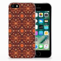 Apple iPhone SE | 5S | TPU bumper | Batik Brown - thumbnail