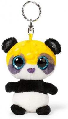 Nici sleutelhanger panda junior 9 cm pluche zwart/wit