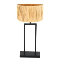 Steinhauer Tafellamp 55cmStang met strokleurige kap - 3857ZW - thumbnail