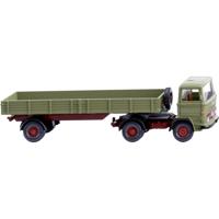 Wiking 051003 H0 Vrachtwagen Mercedes Benz Prittenzadeltrein, tekengroen - thumbnail