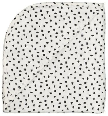 HEMA Baby Badcape Hydrofiel 100x100 (zwart/wit) HEMA Baby Badcape Hydrofiel 100x100 (zwart/wit)