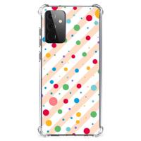 Samsung Galaxy A72 4G/5G Doorzichtige Silicone Hoesje Dots - thumbnail