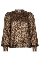 Freebird Top Borella | Goud print - thumbnail