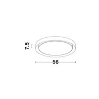 Lyora PlafonniereTroy wit Ø 56cm - 9053593 - thumbnail