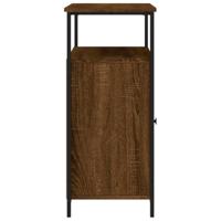 Dressoir 100x35x80 cm bewerkt hout bruin eikenkleur - thumbnail