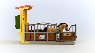 SCHLEICH - Box met IJslandse pony - Educatieve boerderijuitbreiding - 42609 - Farm World Range