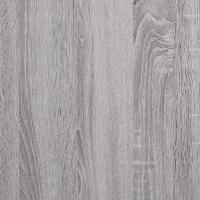 Platenkast 121x38x48 cm bewerkt hout grijs sonoma eikenkleurig - thumbnail