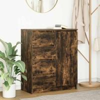 Dressoir met lades 71x35x84 cm spaanplaat gerookt eiken - thumbnail