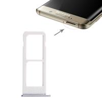 2 SIM-kaarthouder voor Galaxy S6 Edge plus / S6 Edge+(Grey) - thumbnail