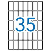 Apli witte etiketten Print & Write ft 19 x 40 mm (b x h), 525 stuks, 35 per blad (1866) - thumbnail